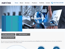 Tablet Screenshot of nuevonix.com